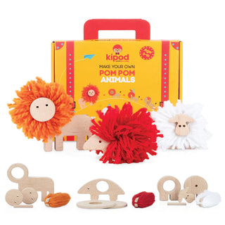 Wooden Make Your Own Pom Pom Animals