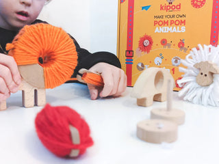 Wooden Make Your Own Pom Pom Animals