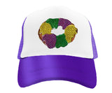 Azarhia Mardi Gras King Cake Trucker Hat