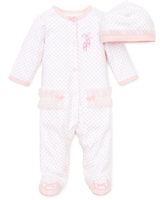 Little Me 2Pc Footie Set - Pink Ballerina