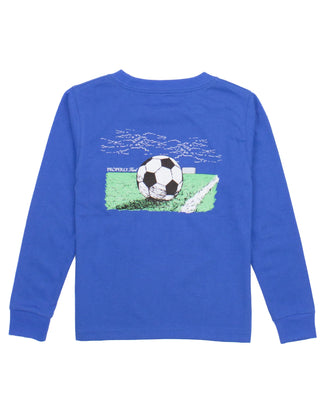 Properly Tied L/S Bay Blue Soccer Graphic Tee