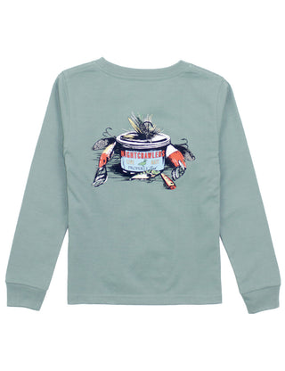 Properly Tied L/S Fog Bait and Tackle Graphic Tee