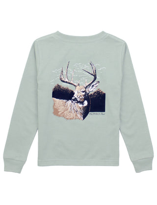 Properly Tied L/S Sage Buck Graphic Tee