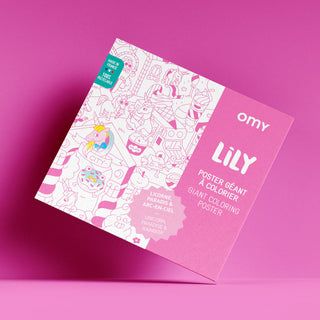 Omy Giant Coloring Poster- Unicorn