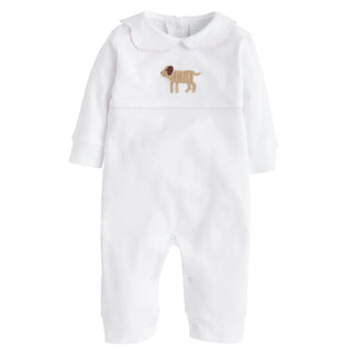 Little English Girl Lab Crochet Playsuit