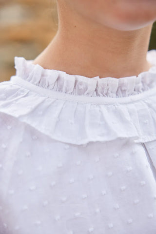 Little English Lauren Blouse - Ivory