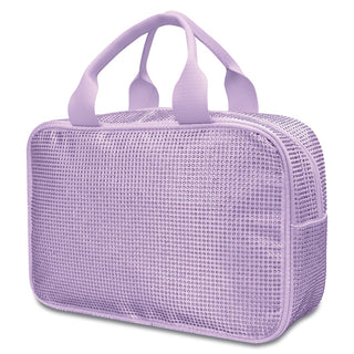 iScream Lavender Rhinestone Large Cosmetic Bag