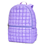 IScream Lavender Shiny Puffer Backpack