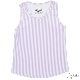 Azarhia Tank Top - Lavender Stripes
