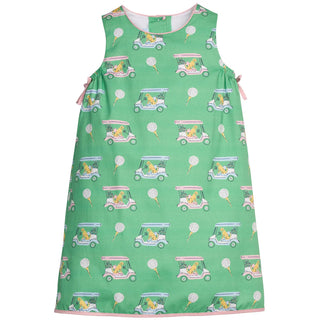 Lily Dress - Pink Paws on Par