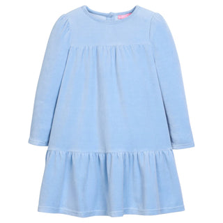 Bisby Lisle Dress - Periwinkle Velour