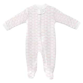 LydaBaby My Little Sister Printed Footie with Zipper