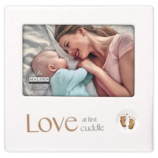 Love at First Cuddle 4X6 Ceramic Picture Frame