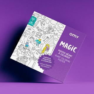 Omy Giant Coloring Poster- Magic