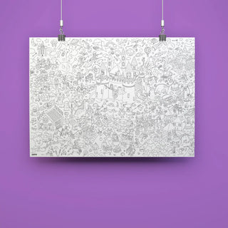 Omy Giant Coloring Poster- Magic