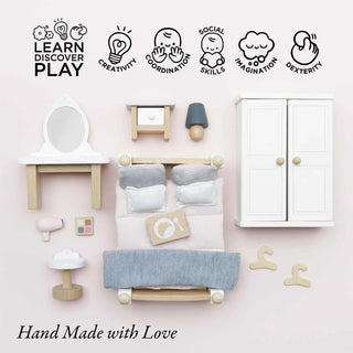 Daisylane Wooden Dollhouse Bedroom