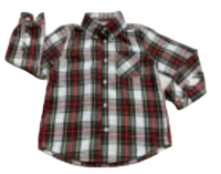 Lulu Bebe Micheal Redplaid Button Down Shirt