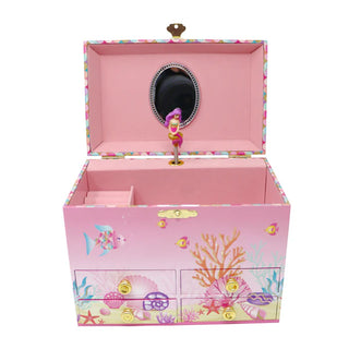 Pink Poppy Enchanted Medium Mermaid Musical Jewellery Box