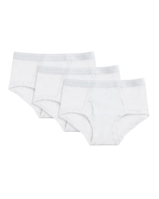 Boys MeMoi 3Pk Briefs  - White/White/White