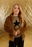 Molly Bracken Brown Faux Fur Jacket