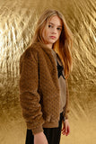 Molly Bracken Brown Faux Fur Jacket