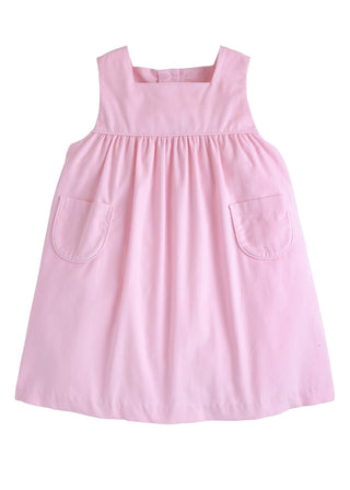Little English Madison Jumper Dress in light pink corduroy