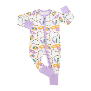 Southern Slumber Mardi Gras Double Zipper Bamboo Sleeper