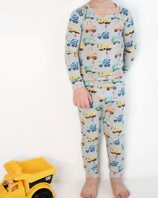 Lev Baby Mark Construction Trucks Toddler Lounge Pajamas