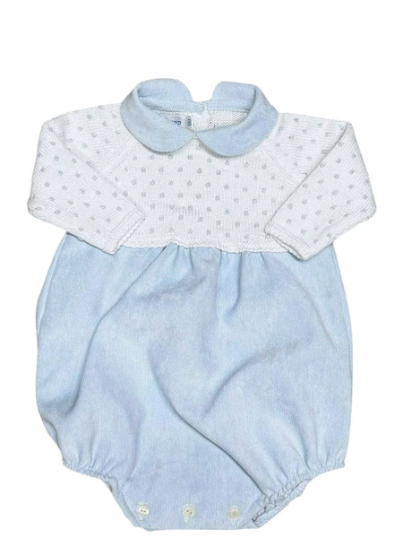 Collar Dot Corduroy Bubble