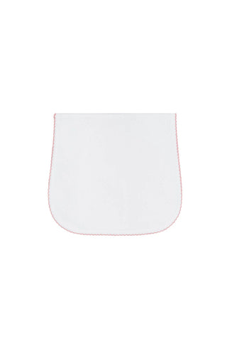 NellaPima: Quilted Burp Cloth w/ Pink Trim