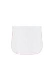 NellaPima: Quilted Burp Cloth w/ Pink Trim
