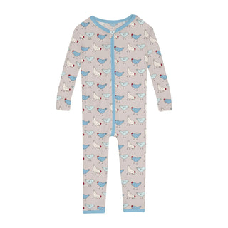 Kickee Convertible Sleeper with Zipper - Happy Stripe