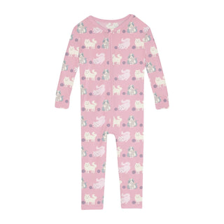 Kickee Convertible Sleeper with Zipper - Cake Pop Cats and Yarn