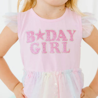 Sweet Wink Birthday Girl Fairy Dust Short Sleeve Tutu Dress