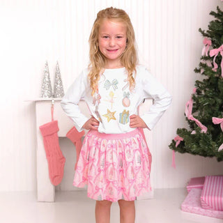 Sweet Wink Nutcracker Cutie Christmas Long Sleeve Shirt- White