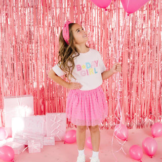 Sweet Wink Raspberry Rhinestone Tutu