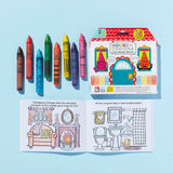 House of Crayons with Coloring Book