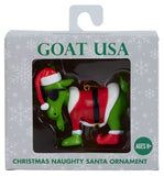 GOAT USA Christmas Naughty Ornament