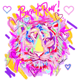 Born to Roar Tiger Custom Art Tee