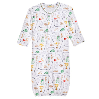 Little Champions Printed Pima Conv. Gown w/ Piping