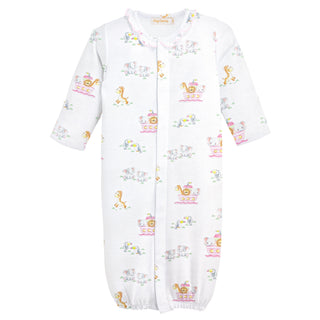 Baby Club Chic Noah's Ark Pink Converter Gown w/ Ruffle