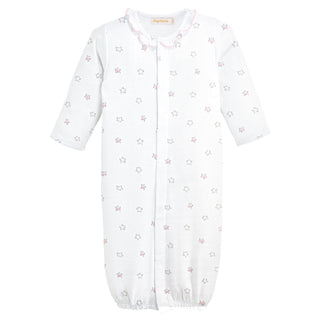 Baby Club Chic Pink Little Stars Converter Gown w/ Ruffle
