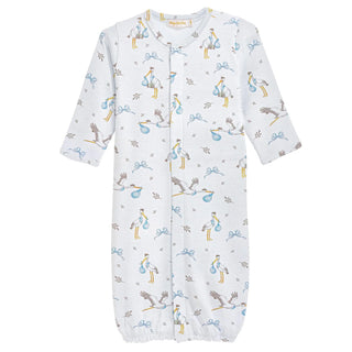 Baby Club Chic Converter Gown Blue Storks