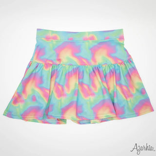 Azarhia Neon Wave Gathered Skort