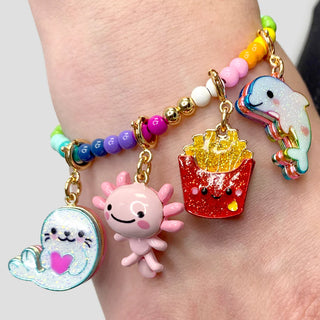 CHARM IT! Gold Glitter French Fries Charm