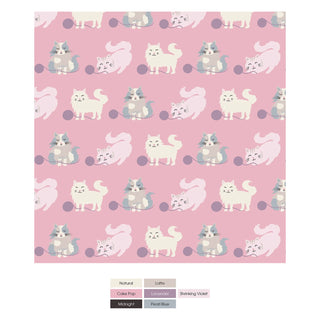 Kickee Convertible Sleeper with Zipper - Cake Pop Cats and Yarn