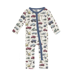 Kickee Convertible Coverall- Natural Construction
