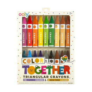 Ooly Color Together Triangular Crayons - Set of 18