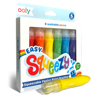 Ooly Easy Squeezy Squeezable Poster Paint Brushes - Set of 6 - view 2