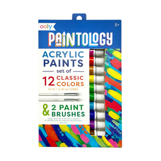 Acrylic Paint and Brush Set